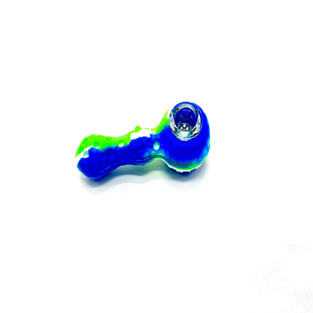 Silicone Pipe with Glass Bowl-4 inches - The Stopp