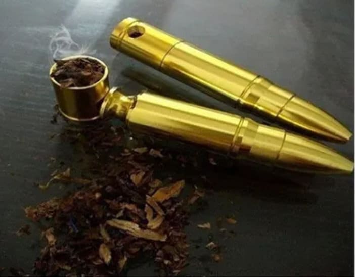 Long Round Bullet Pocket Metal Pipe - The Stopp