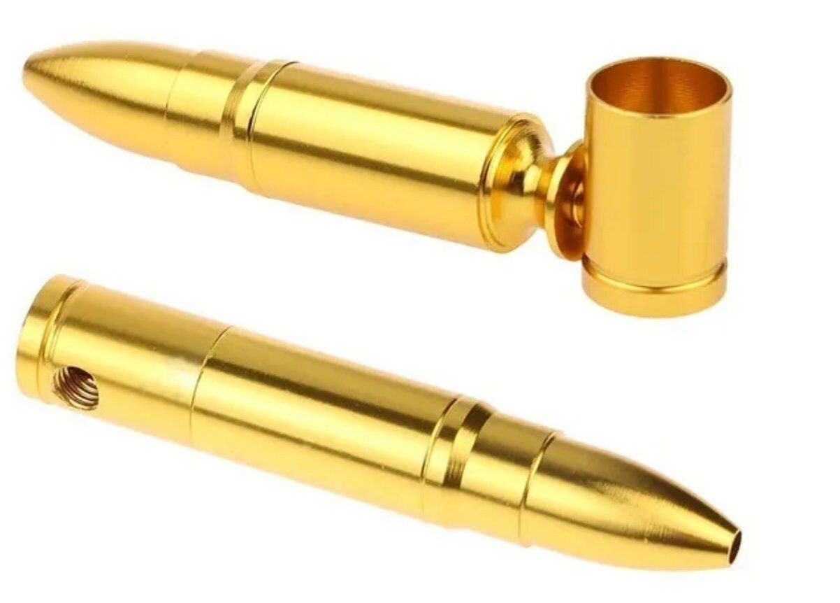 Long Round Bullet Pocket Metal Pipe - The Stopp
