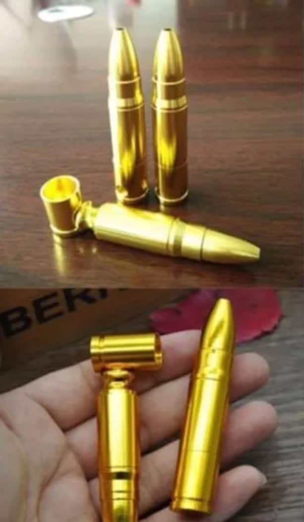 Long Round Bullet Pocket Metal Pipe - The Stopp