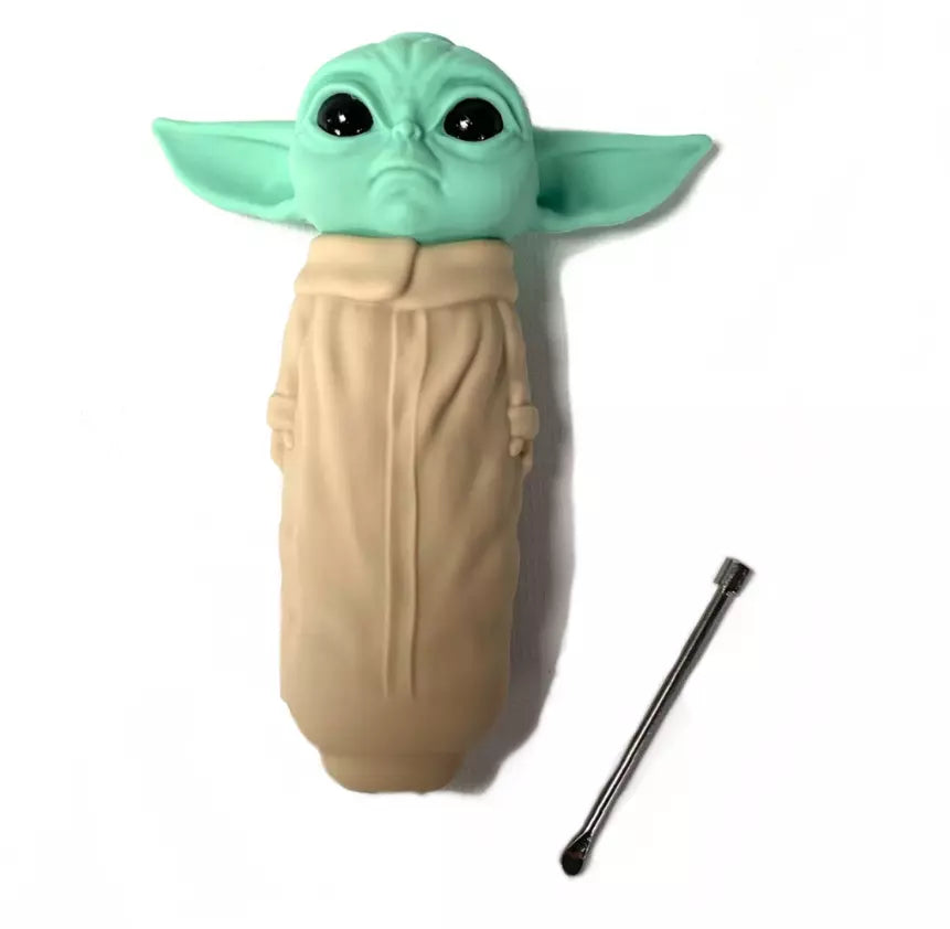 Silicone Yoda Collector Smoke Pipe - The Stopp