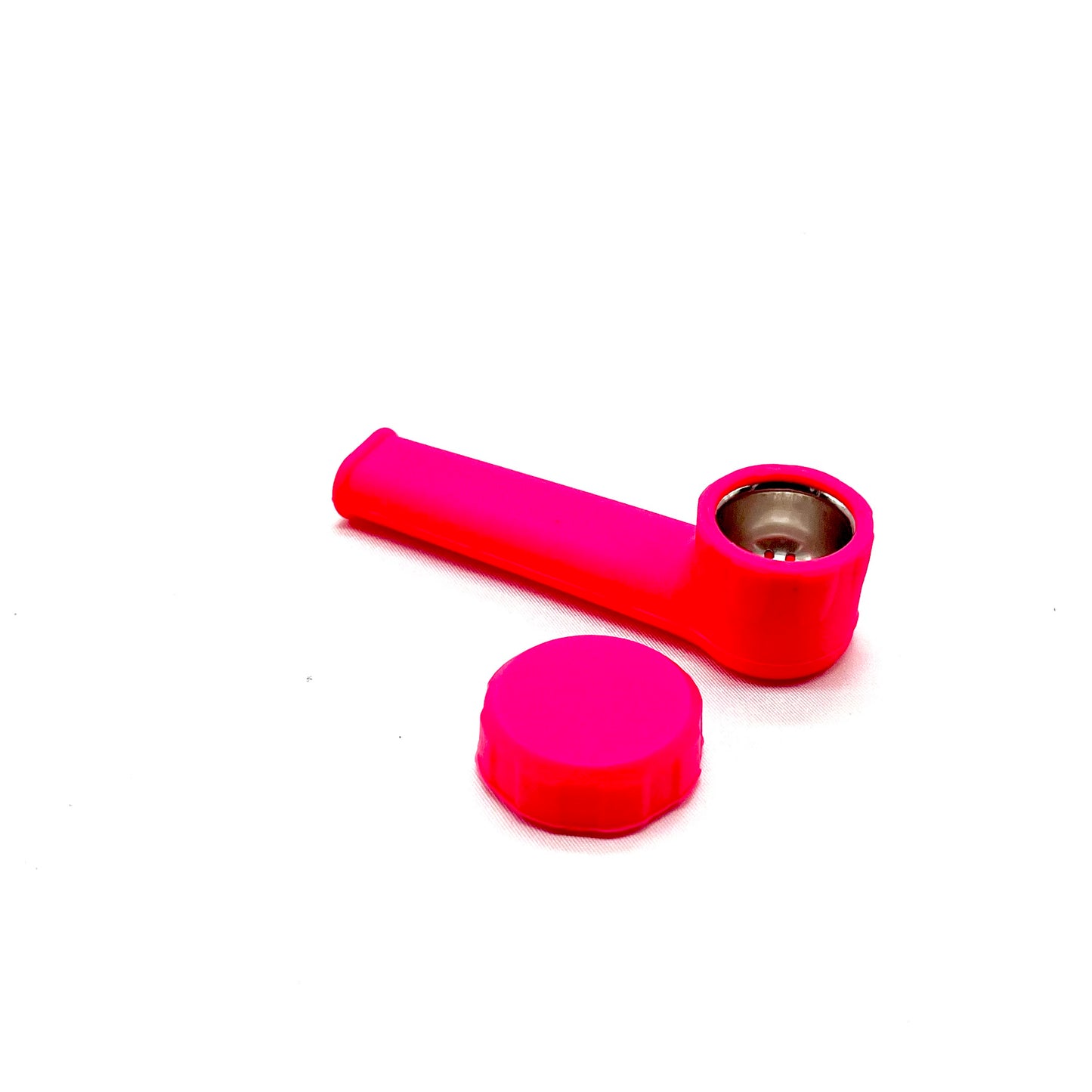 Silicone Pipe with Metal Bowl and Cap 3.5 inches - The Stopp