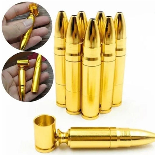 Long Round Bullet Pocket Metal Pipe - The Stopp