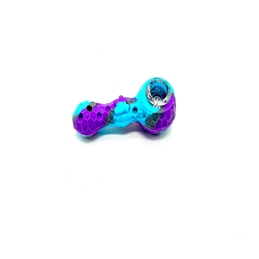Silicone Pipe with Glass Bowl-4 inches - The Stopp