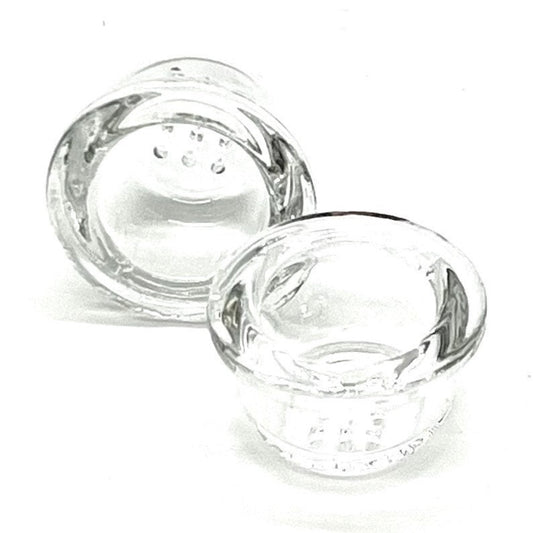 9 Hole Glass Bowl Insert, Replacement Bowl, Silicone Smoking Bowl, Silicone Pipe, Bowls for Pipes, Extra Glass Screens, Replacement Screens - The Stopp