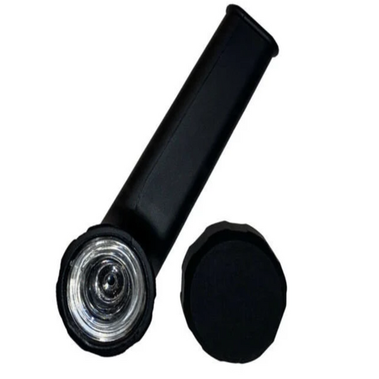Silicone Pipe with Glass Bowl and Cap 3.5 inches - The Stopp
