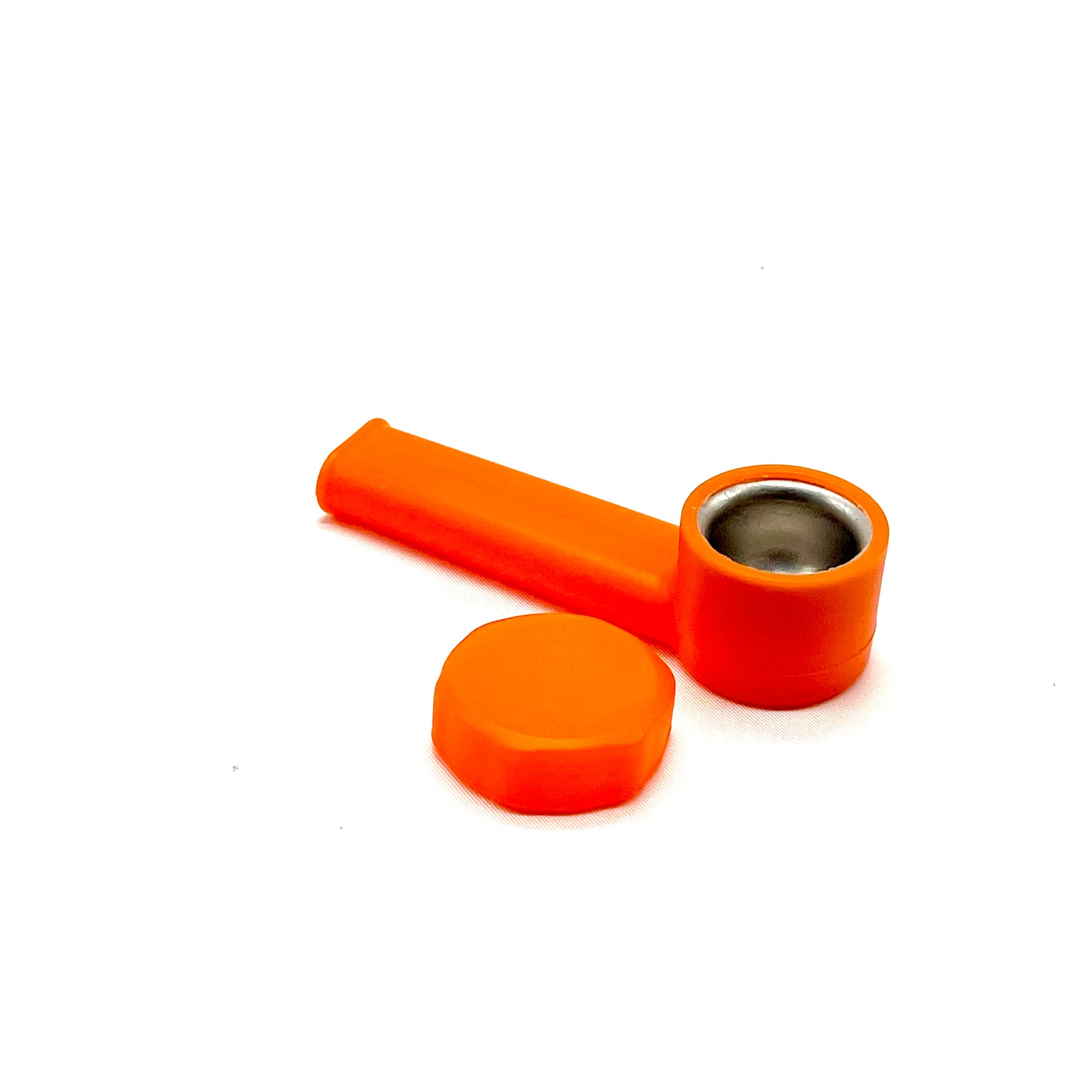 Silicone Pipe with Metal Bowl and Cap 3.5 inches - The Stopp