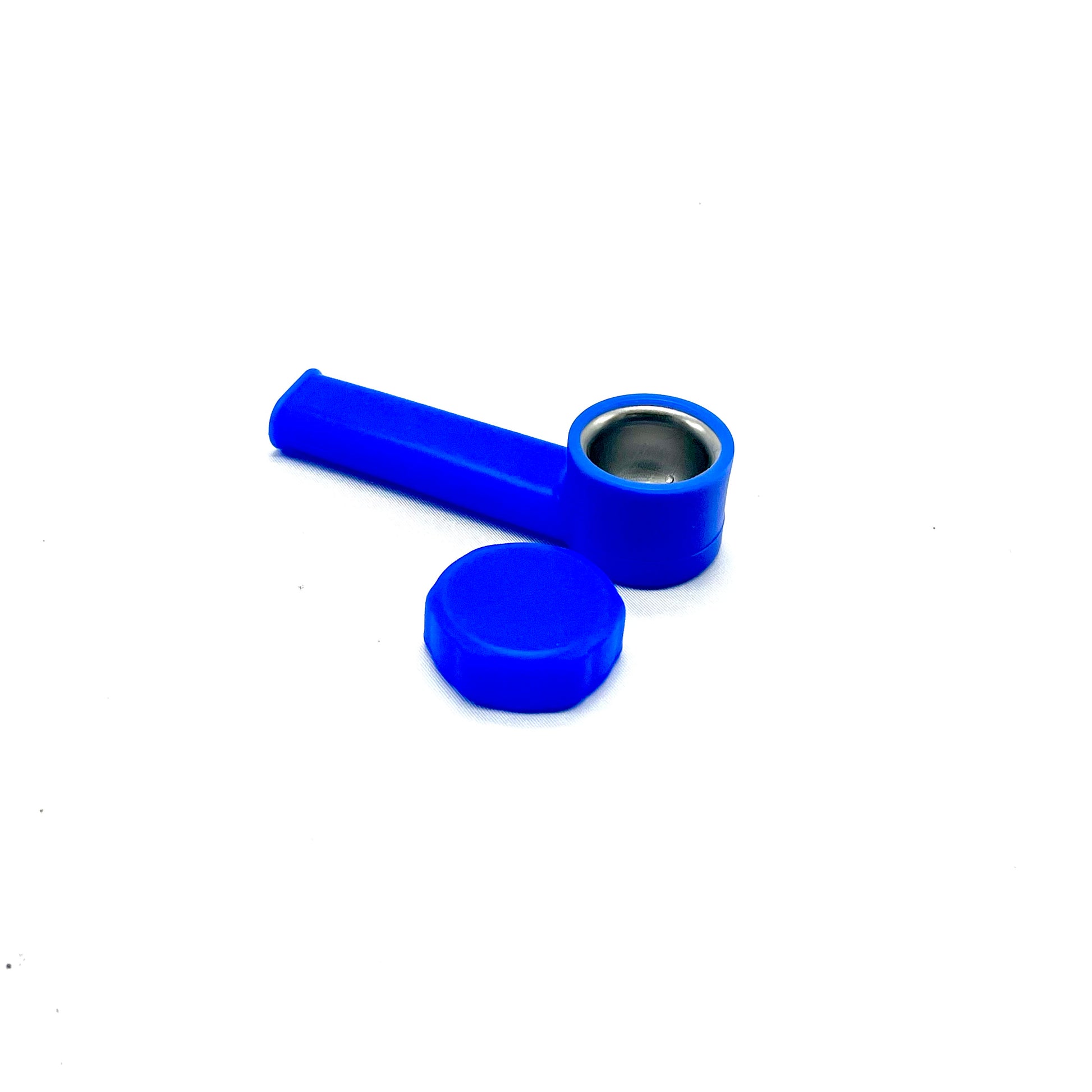 Silicone Pipe with Metal Bowl and Cap 3.5 inches - The Stopp