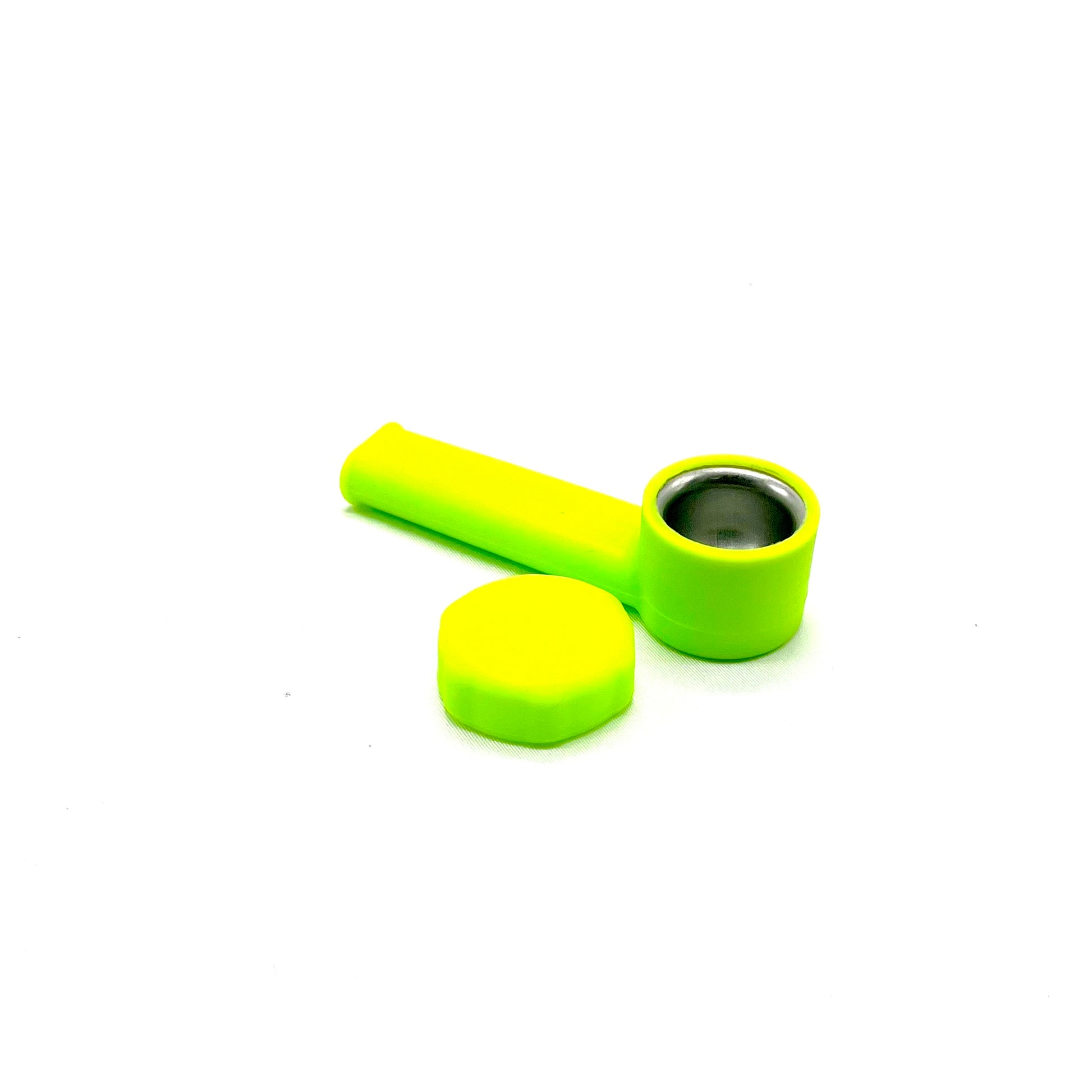 Silicone Pipe with Metal Bowl and Cap 3.5 inches - The Stopp
