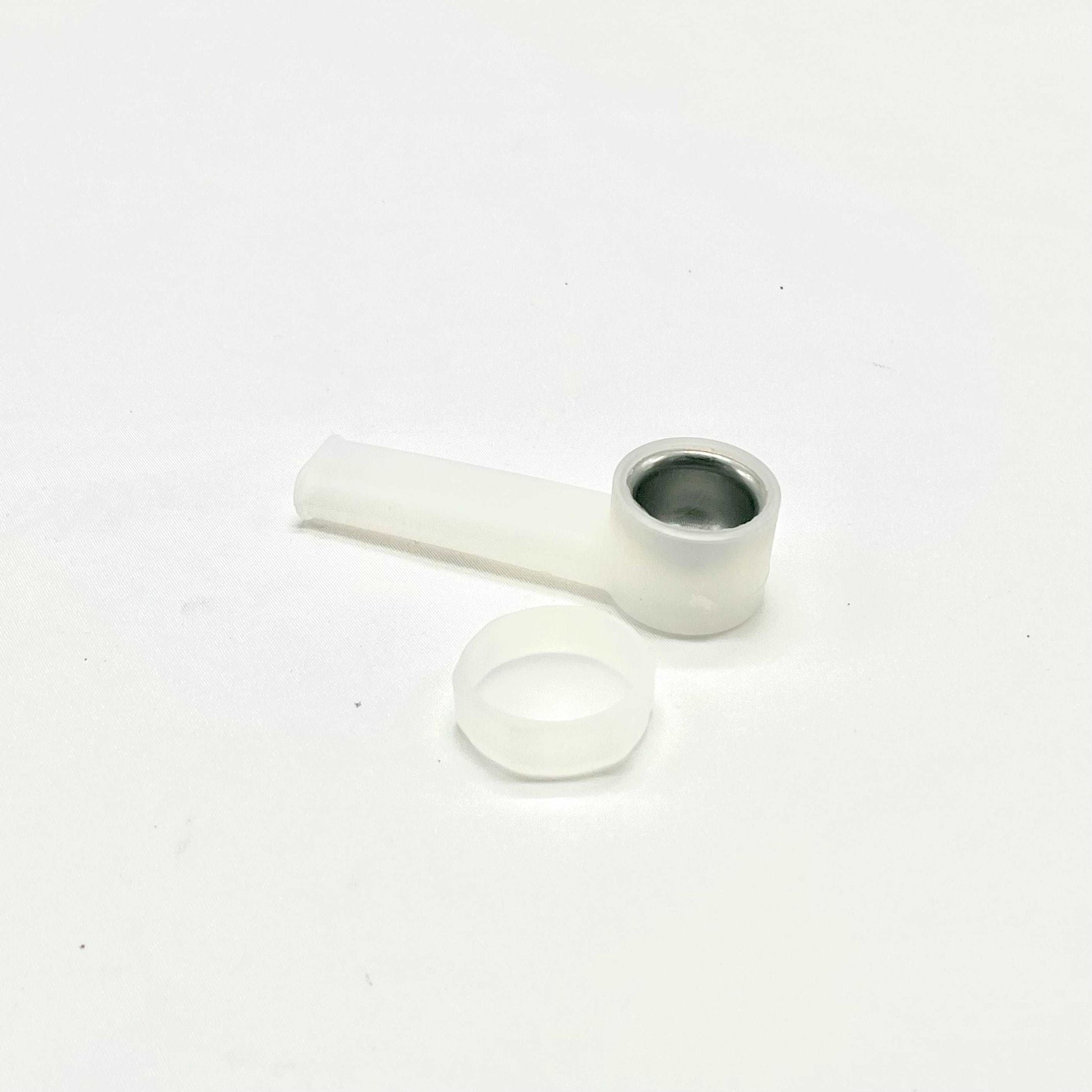 Silicone Pipe with Metal Bowl and Cap 3.5 inches - The Stopp