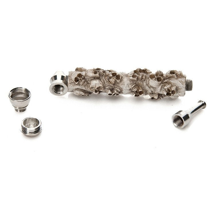 Skull Pocket Metal & Ceramic Pipe - The Stopp