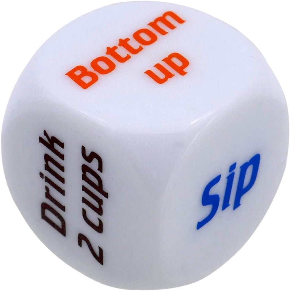 1Pcs Funny Drinking Dice Game Rolling Decider Party Drunk Frenzy Party Game Bar Pub Adult Favor Toys - The Stopp