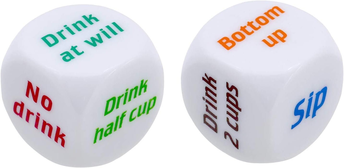 1Pcs Funny Drinking Dice Game Rolling Decider Party Drunk Frenzy Party Game Bar Pub Adult Favor Toys - The Stopp