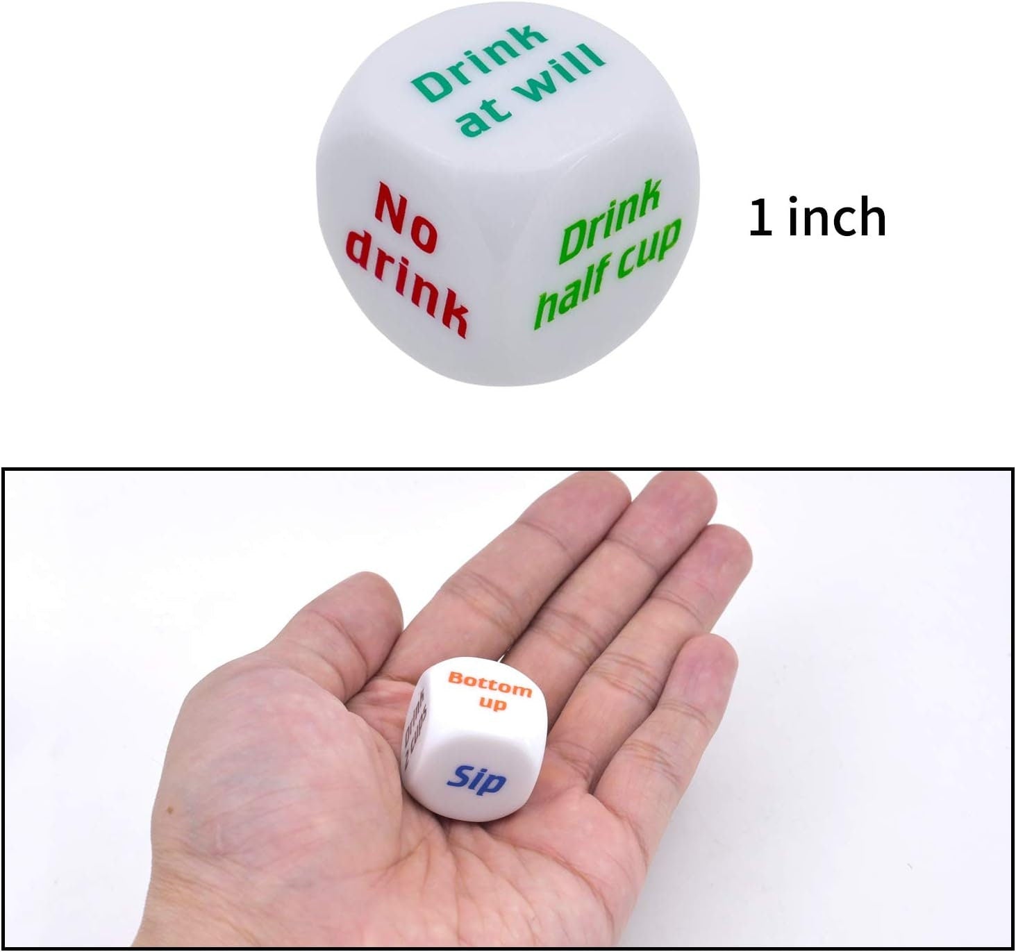 1Pcs Funny Drinking Dice Game Rolling Decider Party Drunk Frenzy Party Game Bar Pub Adult Favor Toys - The Stopp
