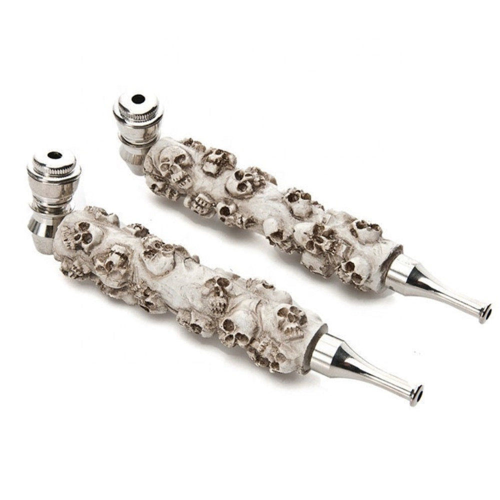Skull Pocket Metal & Ceramic Pipe - The Stopp