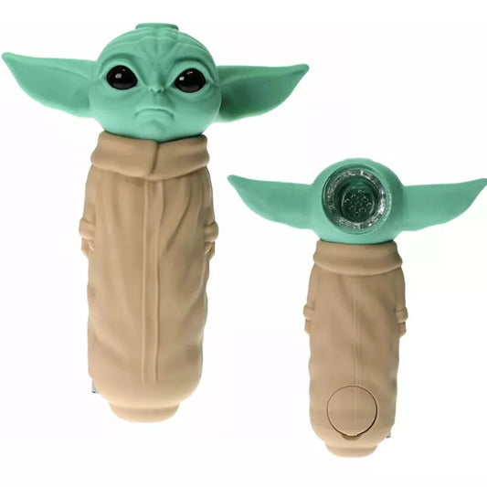 Silicone Yoda Collector Smoke Pipe - The Stopp